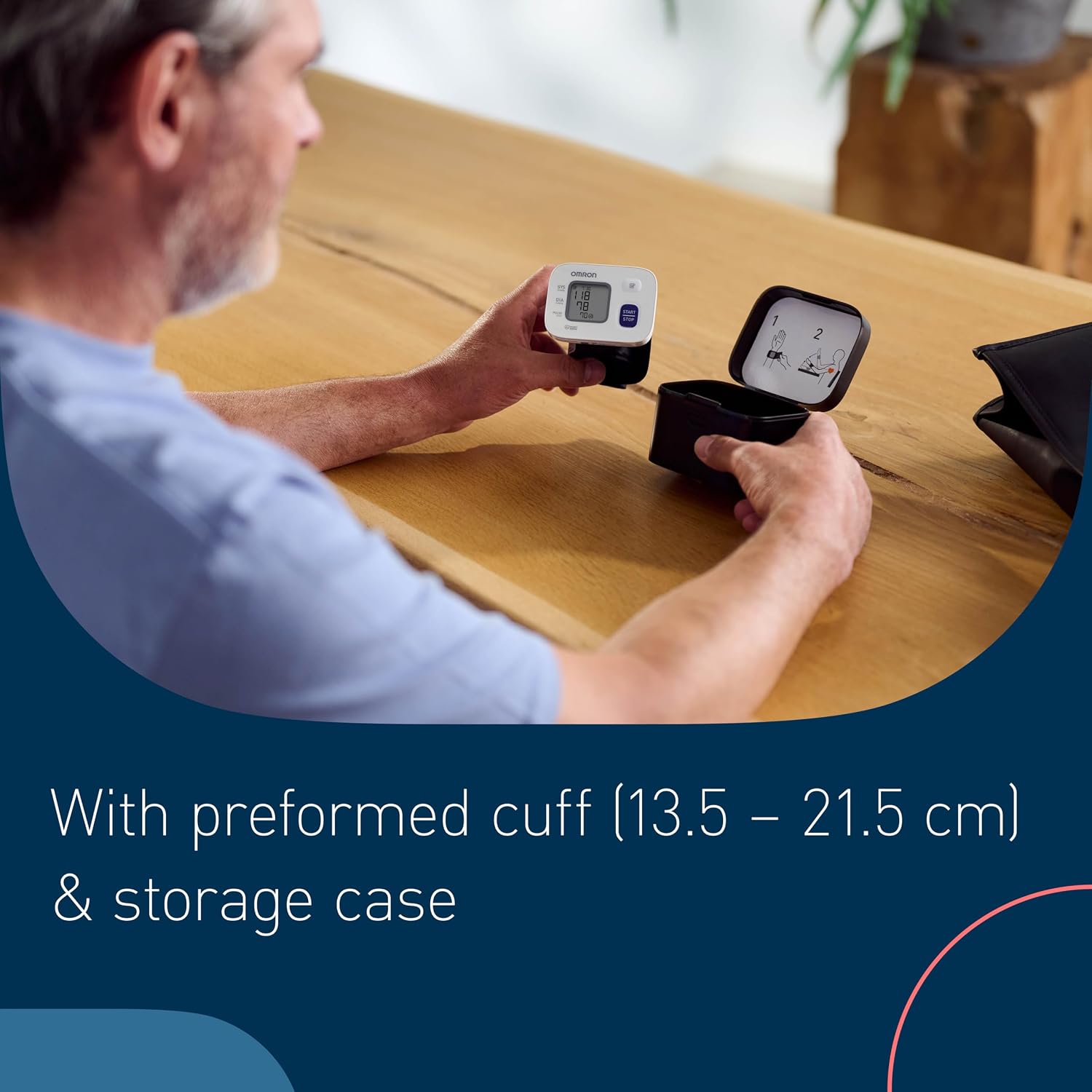 OMRON RS2 Wrist Blood Pressure Monitor with Irregular Heartbeat Detection